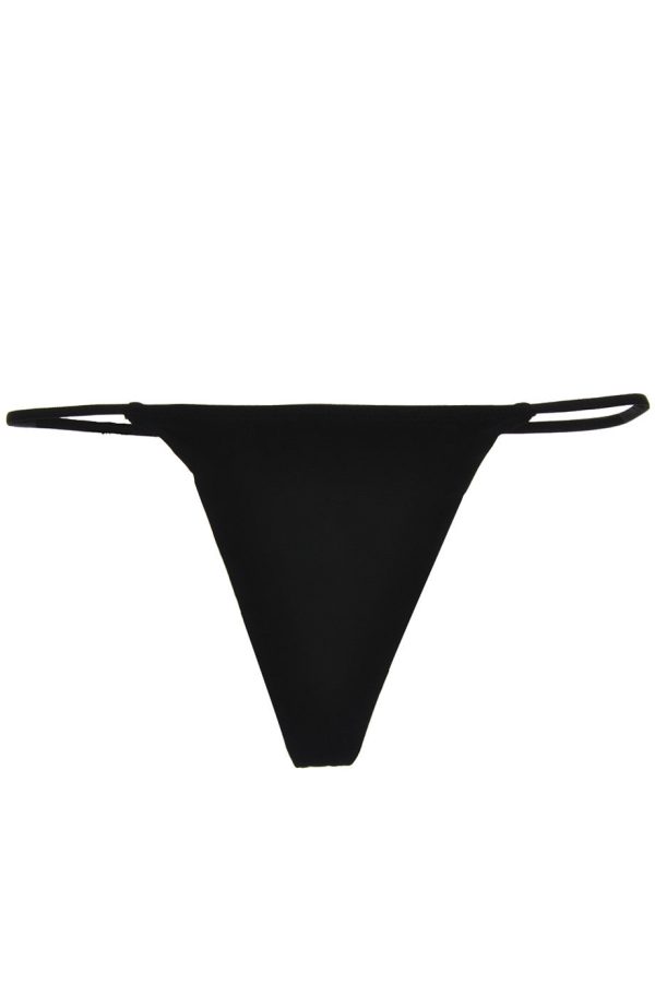 CHRISTIES FLOWER Crystal Black Thong Cheap