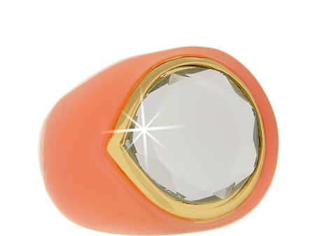 ISHARYA CANDY MIRROR Peach Resin Ring Supply