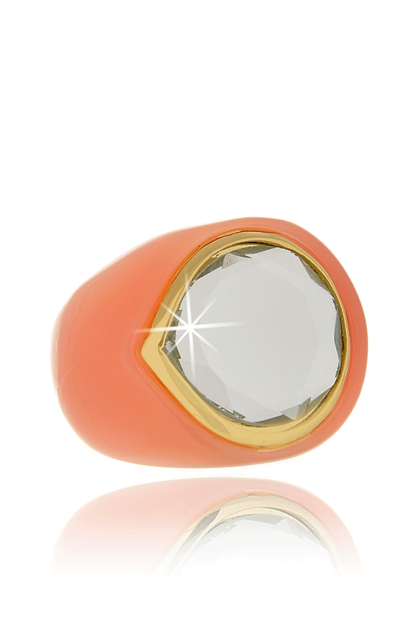 ISHARYA CANDY MIRROR Peach Resin Ring Supply