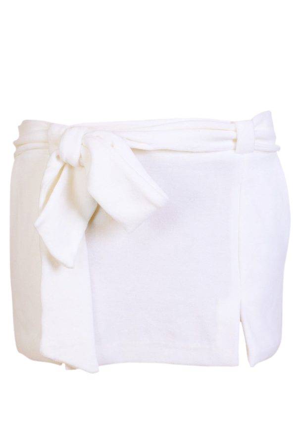 CLUBE BOSSA VELOUR Short Ivory Skirt Cheap