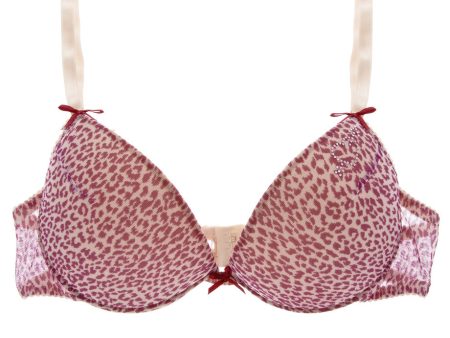 BLUMARINE LEOPARD Fuchsia Bra For Discount