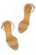 IRINA Beige Leather Platform Sandals Discount