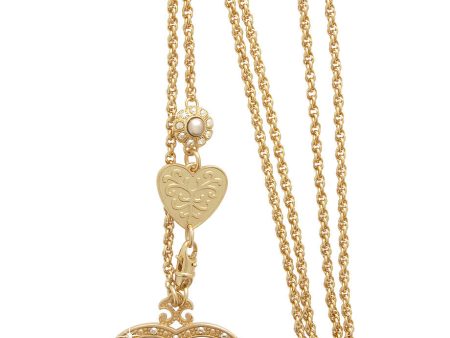 LK DESIGNS HEART Gold Filigree Pendant Online now