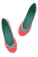 BRIGHT DUET Neon Coral Ballerinas For Discount