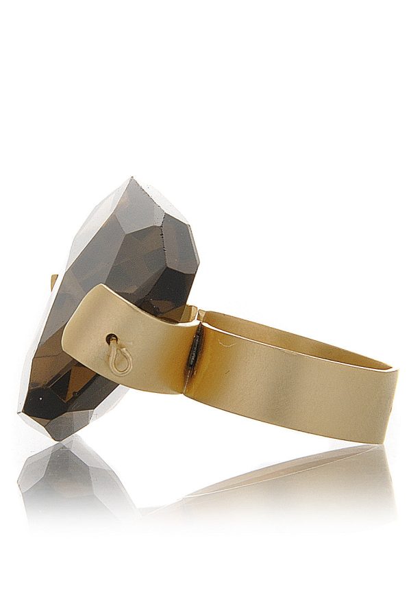 BY THE STONES SMOKY Topaz Gold Ring Online Hot Sale