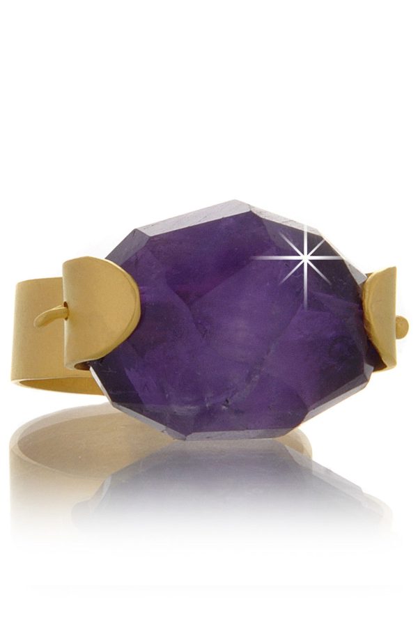 BY THE STONES AMETHYST Gold Ring Online Sale