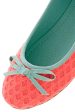 BRIGHT DUET Neon Coral Ballerinas For Discount