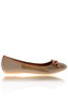 DEUX COULEUR Taupe Patent Ballerinas Fashion