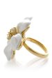 KENNETH JAY LANE Pearl Flower Ring For Discount