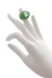 KENNETH JAY LANE DENIA Jade Crystal Dome Ring Supply