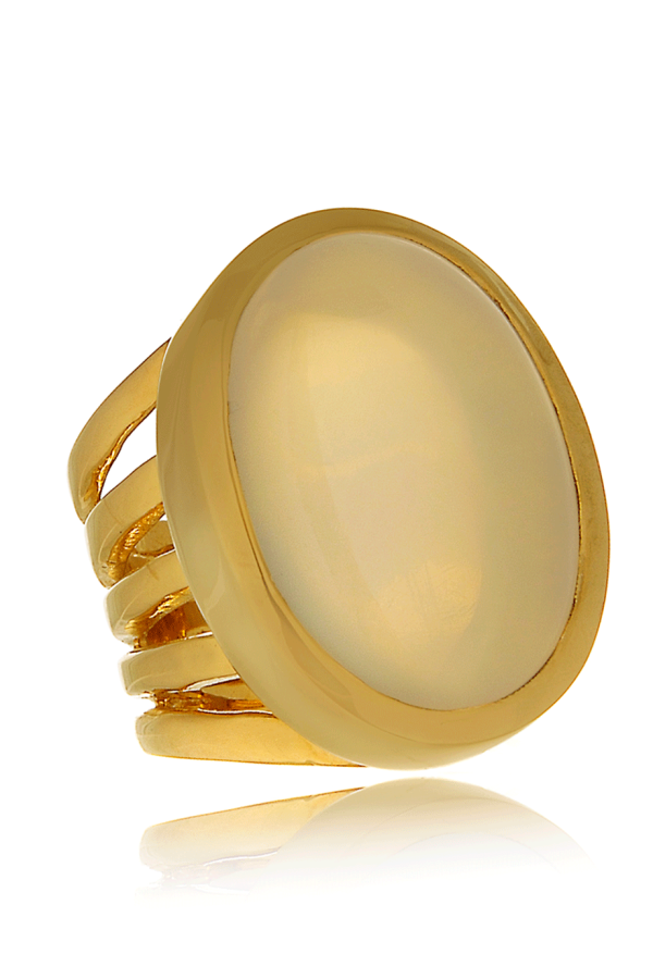 ISHARYA MOONSTONE Gold Cocktail Ring Supply