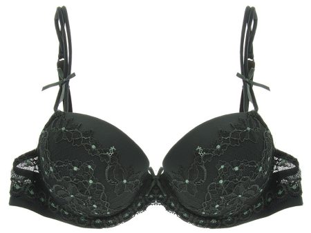 COTTON CLUB GREEN FLOWER Lace Bra Online Hot Sale