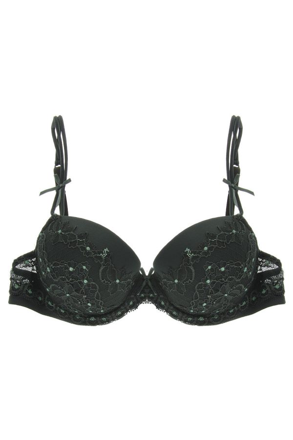 COTTON CLUB GREEN FLOWER Lace Bra Online Hot Sale