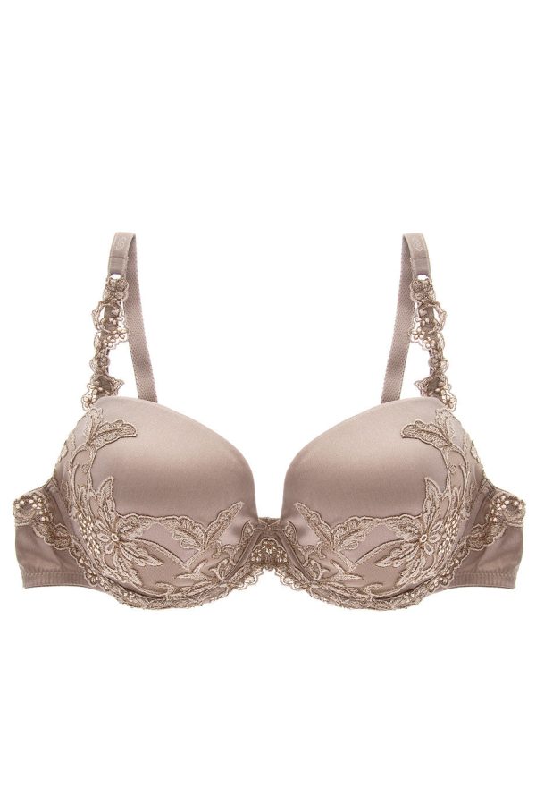 COTTON CLUB LILY Silk Floral Bra Online