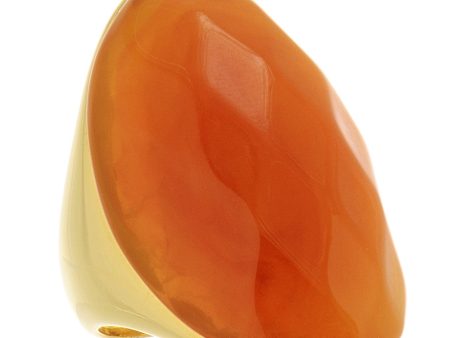 KENNETH JAY LANE VIDA Orange Bold Ring For Cheap