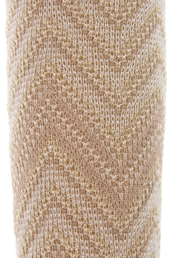 MISSONI ZIG ZAG Beige Woven Tights Fashion