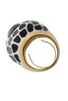 KENNETH JAY LANE Black Spots Cocktail Ring Hot on Sale