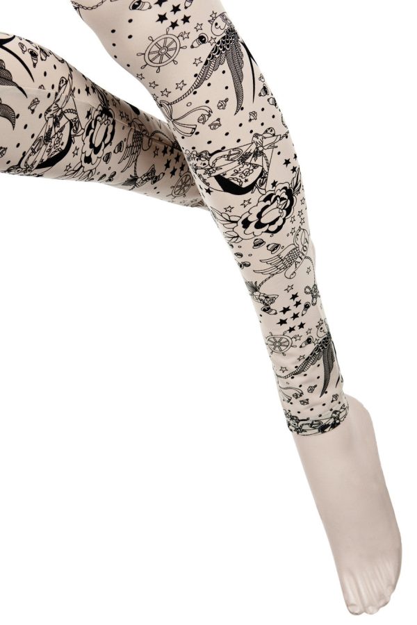 BEBAROQUE AHOY SAILOR Tattoo Leggings Online Sale