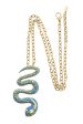 ISHARYA FIRE Blue Turquoise Serpent Pendant Hot on Sale