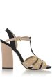 DOMINICA Nude T-Bar Sandals Fashion