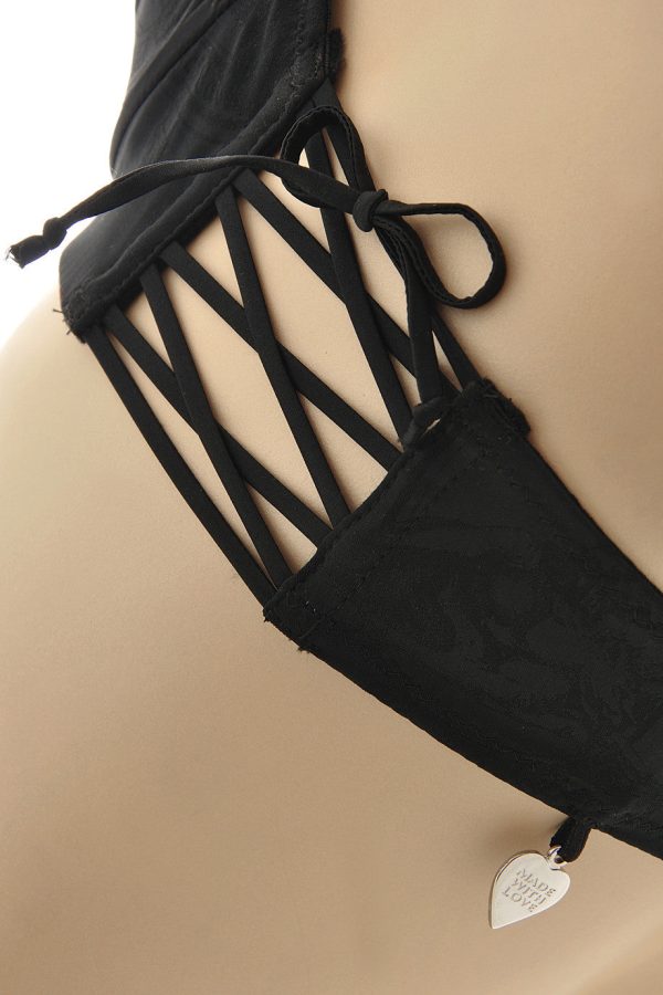 FETISH Black Corset Bra Online Hot Sale