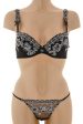 COTTON CLUB FLORAL Embroidered Black Bra Supply