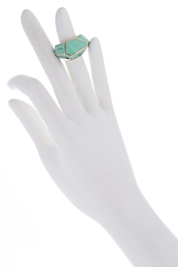 ISHARYA LOUVRE Turquoise Resin Ring Cheap