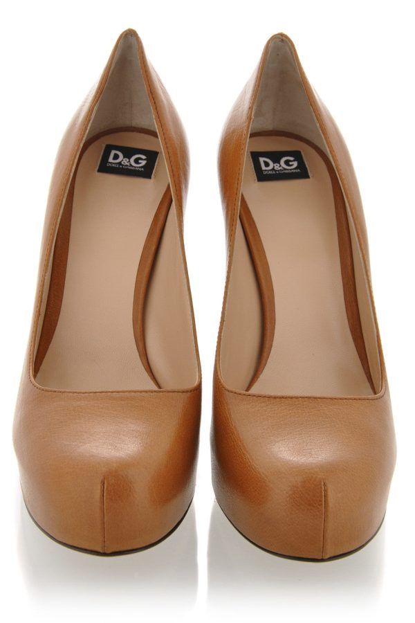 Dolce & Gabbana CARAMELLO Decollette Bufalo Leather Pumps Sale