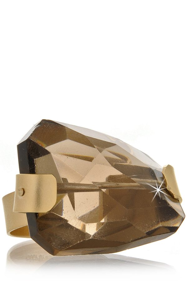 BY THE STONES SMOKY Topaz Gold Ring Online Hot Sale