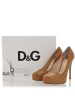 Dolce & Gabbana CARAMELLO Decollette Bufalo Leather Pumps Sale