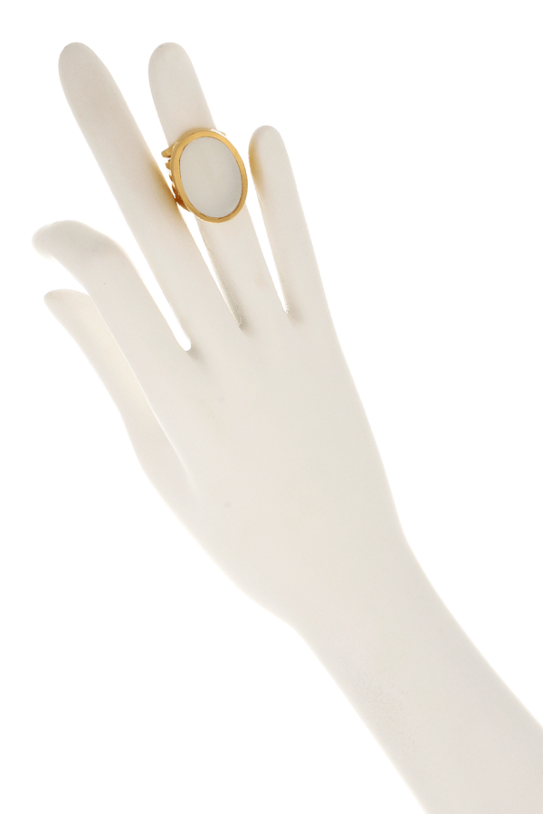 ISHARYA MOONSTONE Gold Cocktail Ring Supply