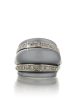 KENNETH JAY LANE Gray Pearl Double Crystal Ring For Cheap