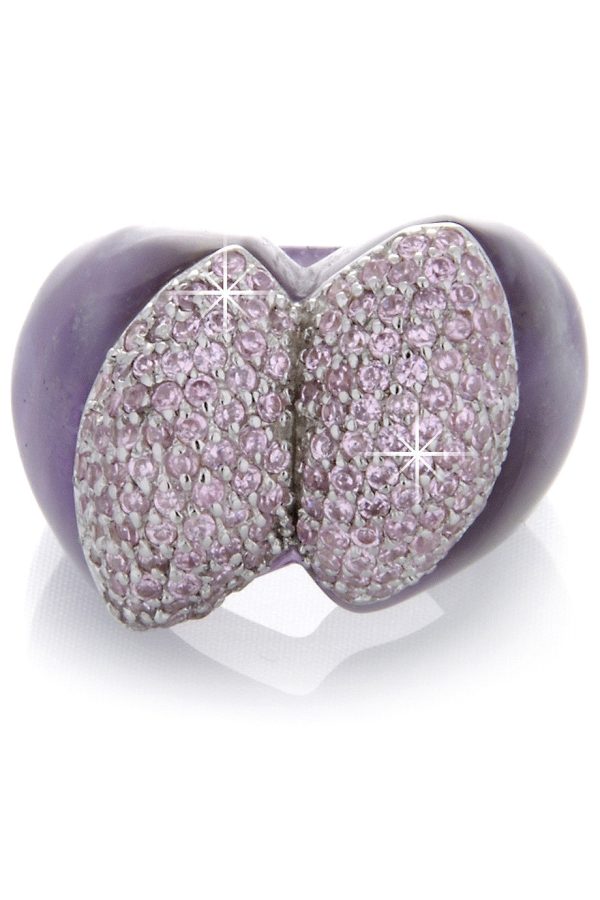 BABETTE WASSERMAN NOUGAT Amethyst Plaid Ring Sale