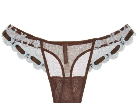 ARGENTOVIVO NESCAFE Brown Ribbon Thong Fashion