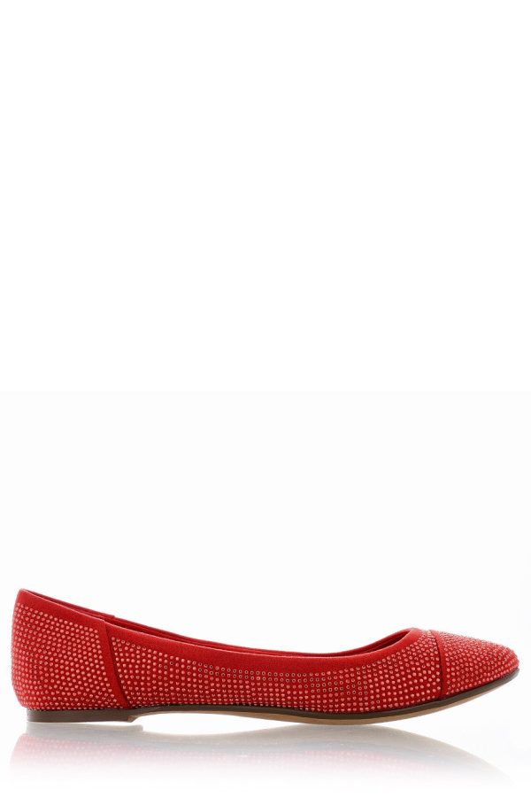 BLINK AUGUSTA Red Studded Ballerinas Supply