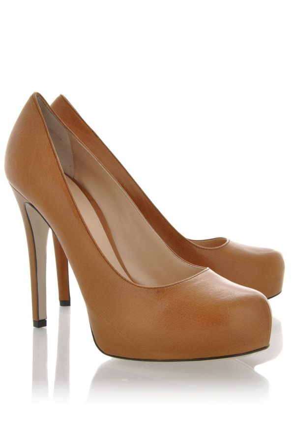 Dolce & Gabbana CARAMELLO Decollette Bufalo Leather Pumps Sale