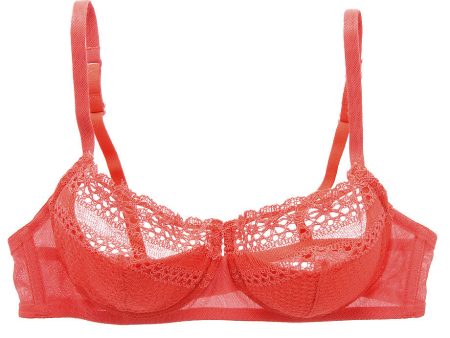 Coral Lace Balcony Bra Online