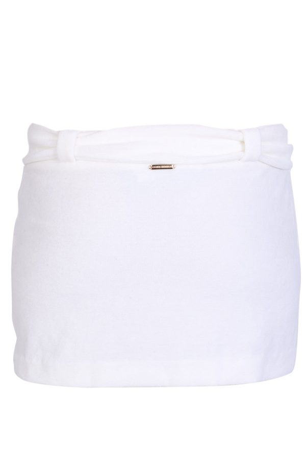 CLUBE BOSSA VELOUR Short Ivory Skirt Cheap