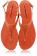 FRANCESCO MILANO ARETHA Orange Crystal Sandals For Discount