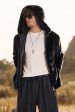 Black Men s Coat Faux Fur Long Sleeves Winter Outerwear Online