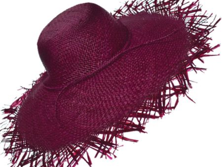 Avoria Purple Handmade Madagascar Hat Discount