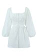 Classy White Long Sleeves Short Graduation Dress on Sale