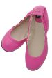 Dolce & Gabbana WOOPY Pink Leather Ballerina Flats Fashion