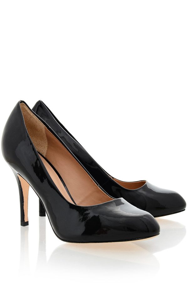 ALDITH Black Patent Leather Pumps Online Sale