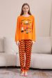 Orange Halloween Family Matching Pajama Set Sale