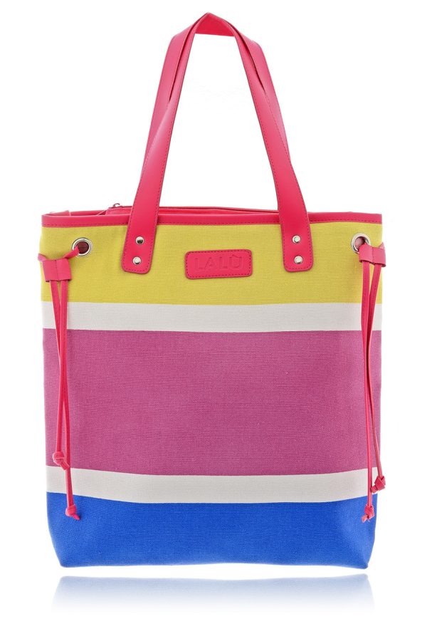 LARINE Color Block Shoulder Bag on Sale