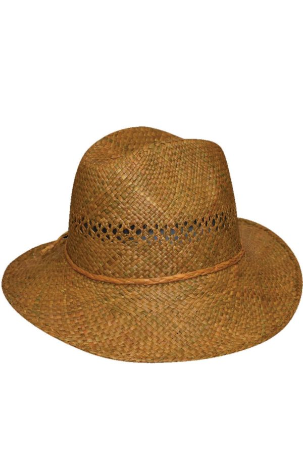 Agerta Brown Handmade Madagascar Hat on Sale