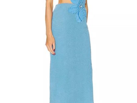 Blue Camelia Blue One Shoulder Dress Cheap