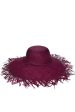 Avoria Purple Handmade Madagascar Hat Discount