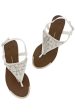 LILOU White Metallic Element Sandals Online